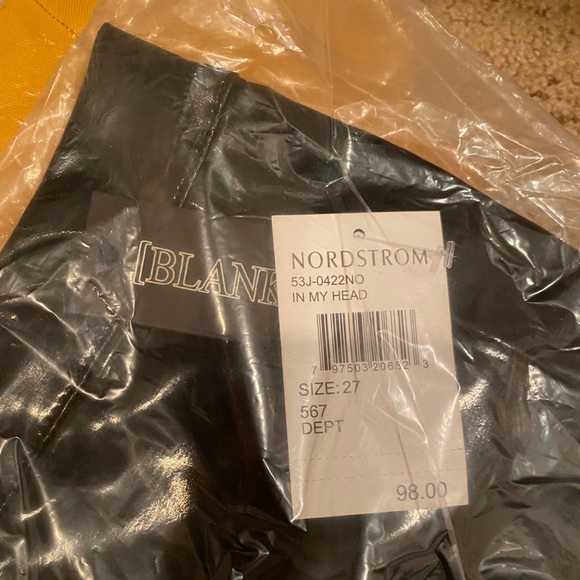 Blank NYC Shiny Faux Leather Miniskirt Black M 27 - Picture 8 of 9